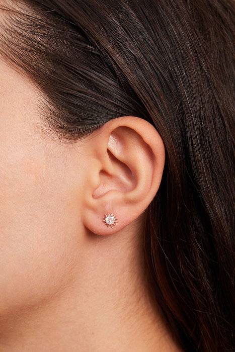 Heliophilia Silver Pendientes de Plata de Ley 925 Rosa ELKMD50590R